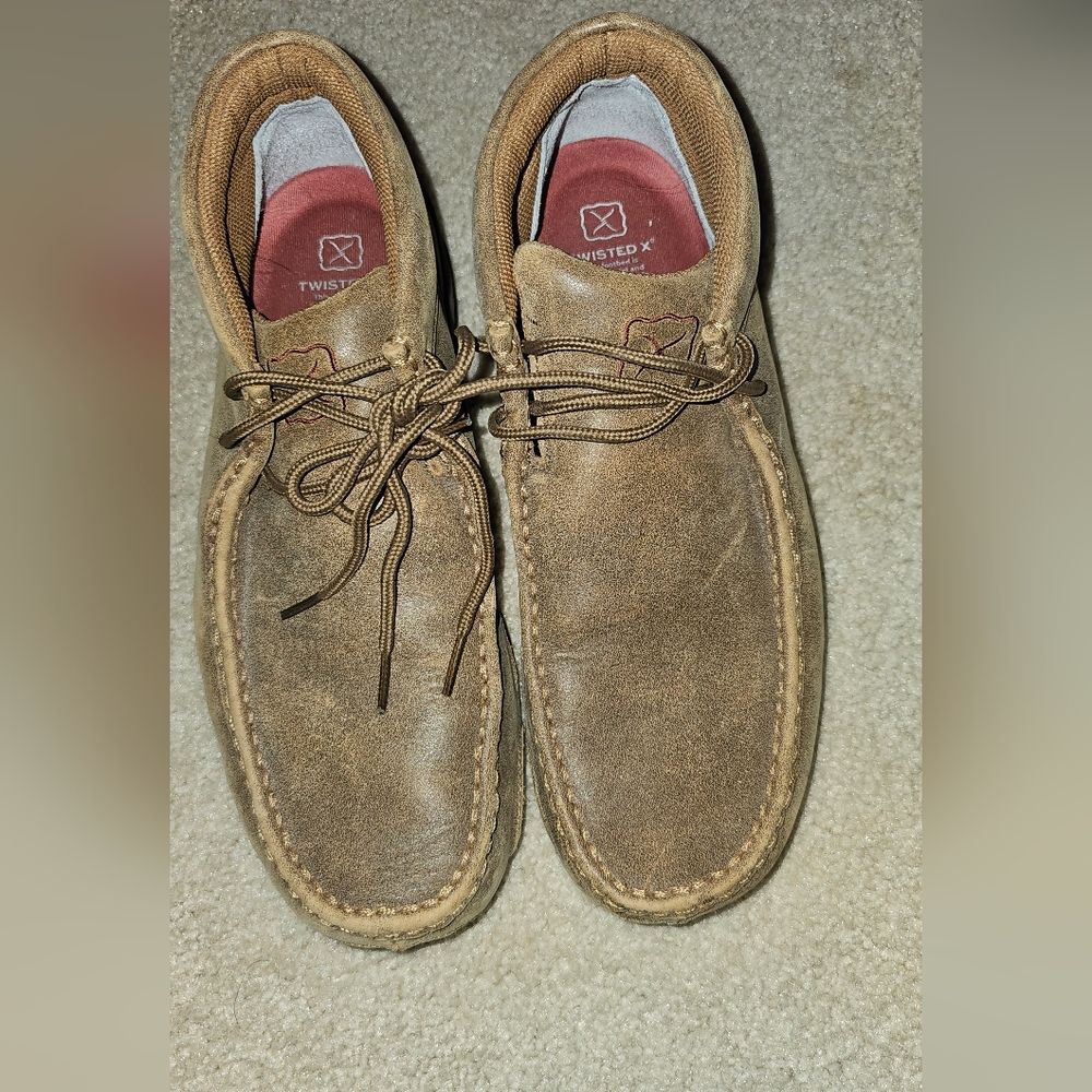 Twisted X Tan Leather Chukka Boots